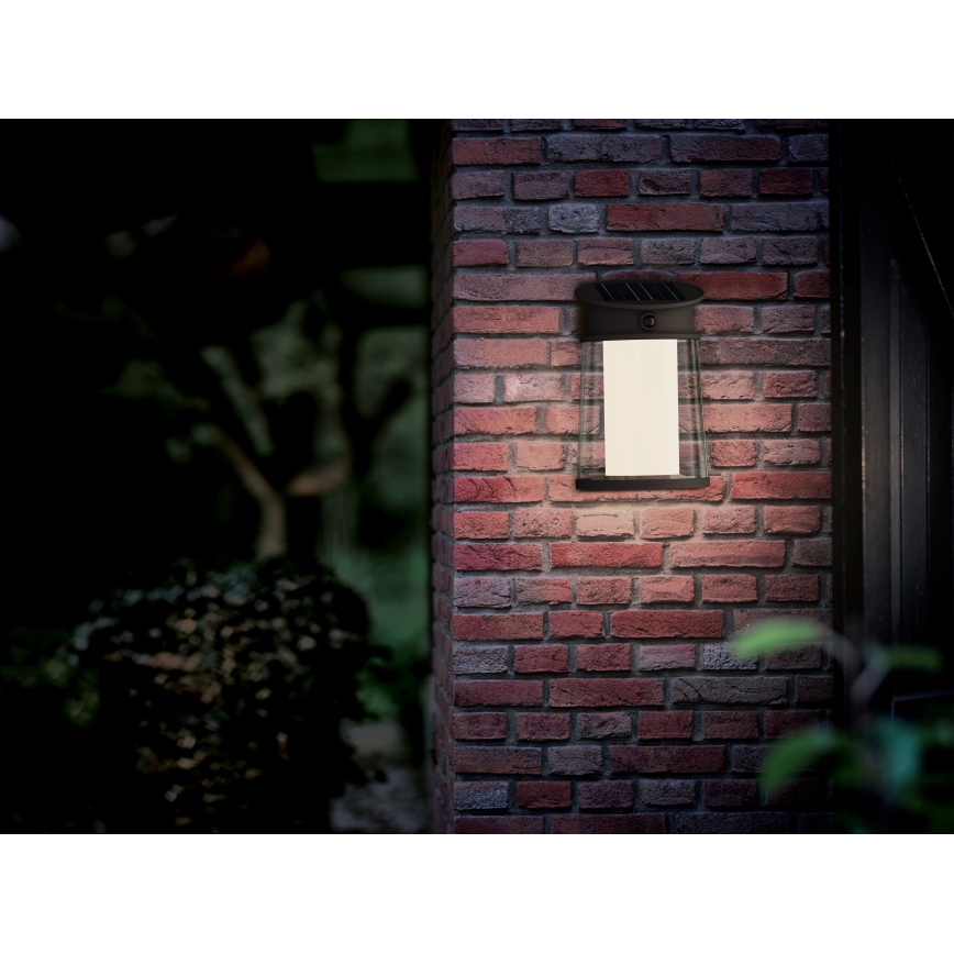 Philips - Ηλιακό φωτιστικό τοίχου LED με αισθητήρα JUDA LED/3,2W/3,7V 4000K IP44