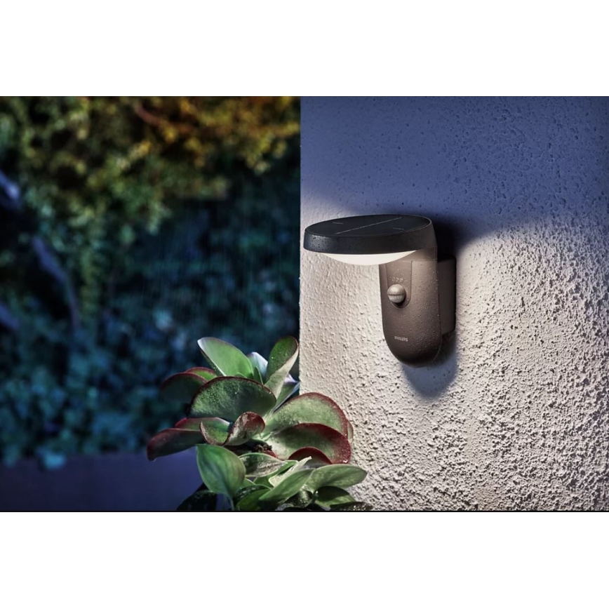 Philips - Ηλιακό φωτιστικό τοίχου LED με αισθητήρα LED/1,2W/4V 1800 mAh 4000K IP44