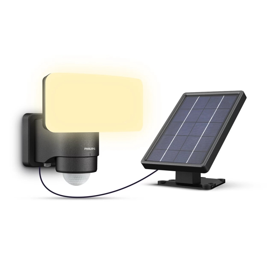 Philips - Ηλιακό φωτιστικό τοίχου LED με αισθητήρα TYLUS LED/6W/3,7V 3000K IP44