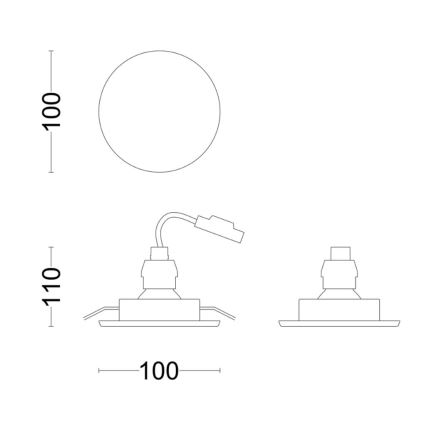 Philips - Κρεμαστό φωτιστικό οροφής μπάνιου LED FRESCO LED/4,6W/230V IP23