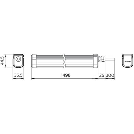 Philips - Λάμπα LED PROJECTLINE LED/54W/230V IP65