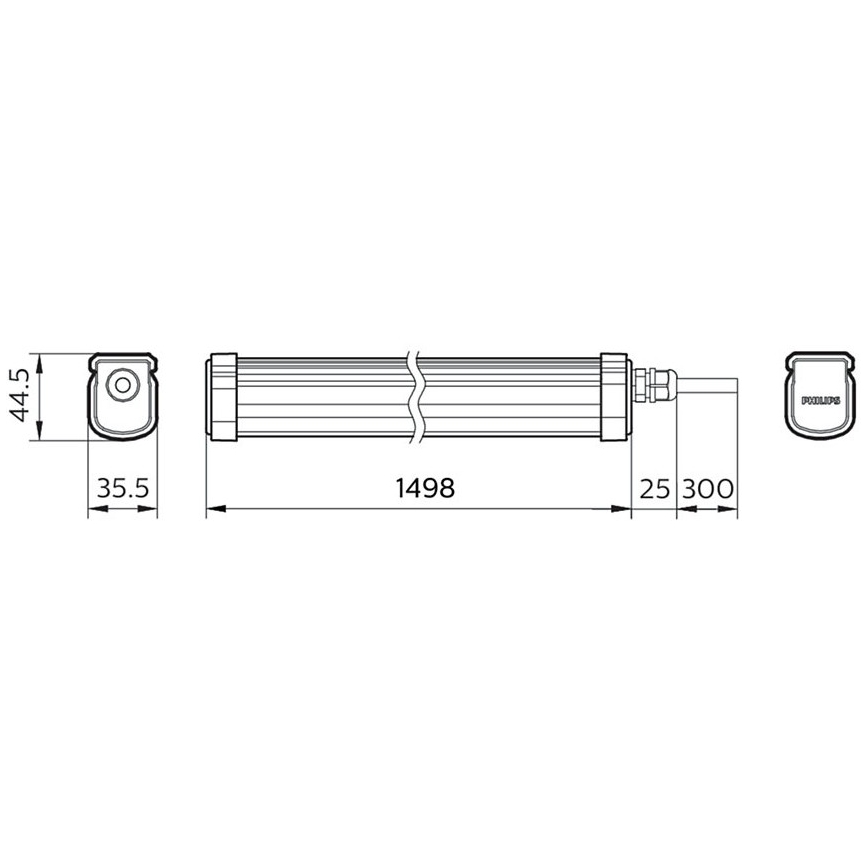 Philips - Λάμπα LED PROJECTLINE LED/54W/230V IP65
