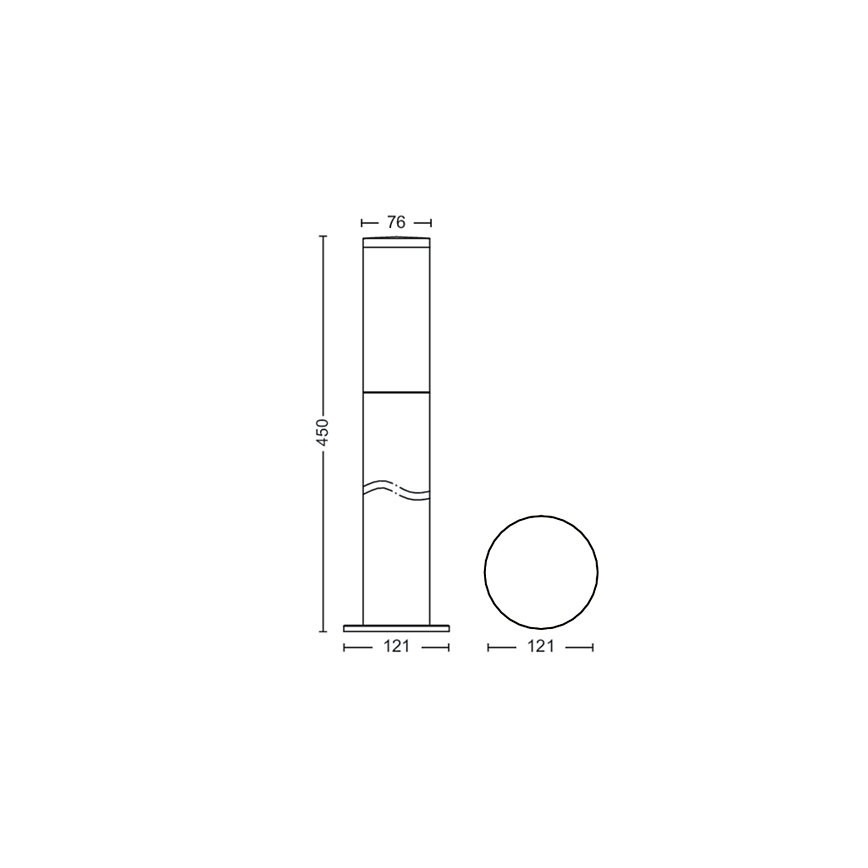 Philips - Λάμπα εξωτερικού χώρου 1xE27/20W/230V 45 cm IP44