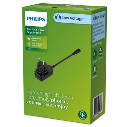 Philips - Μετασχηματιστής ρεύματος εξωτερικού δικτύου GARDENLINK 12W/24/230V IP44