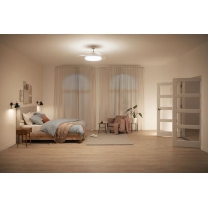 Philips - Οροφής ανεμιστήρας LED/35W/230V 5500/4000/2700K λευκός + τηλεχειριστήριο