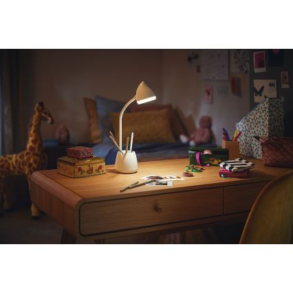 Philips - Επιτραπέζια λάμπα αφής dimming LED HAT LED/4,5W/5V 1800 mAh 3000/4000/5700K CRI 90