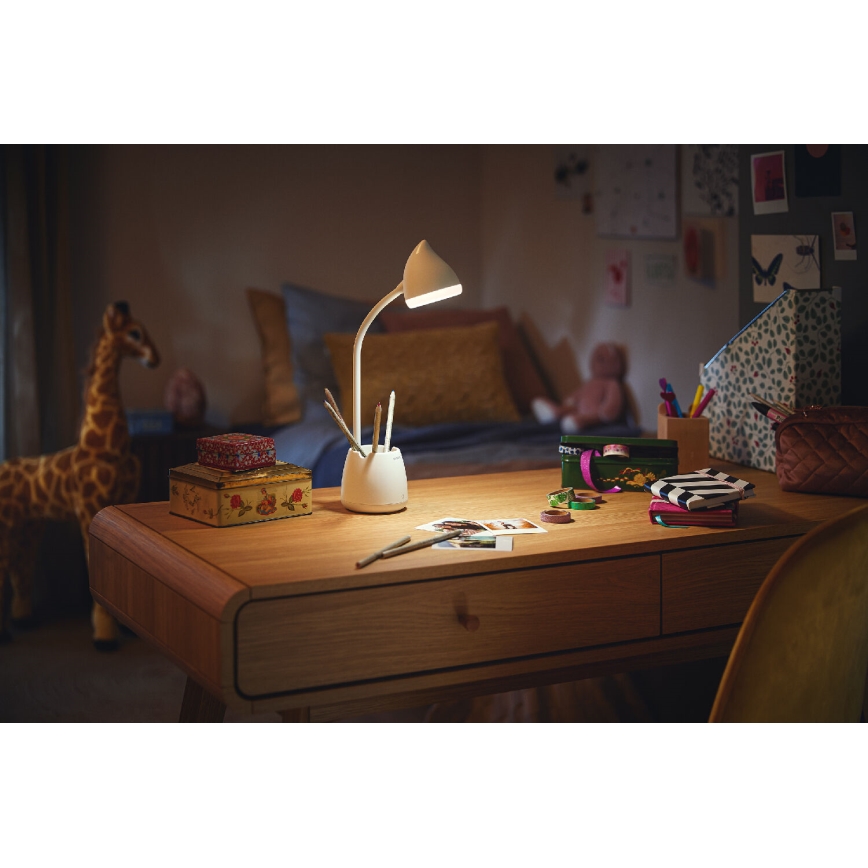 Philips - Επιτραπέζια λάμπα αφής dimming LED HAT LED/4,5W/5V 1800 mAh 3000/4000/5700K CRI 90
