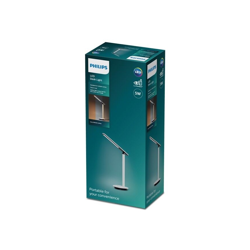 Philips - Επιτραπέζια λάμπα αφής dimming LED IVORY LED/5W/5V 3000 mAh 2700/3600/5000K CRI 90