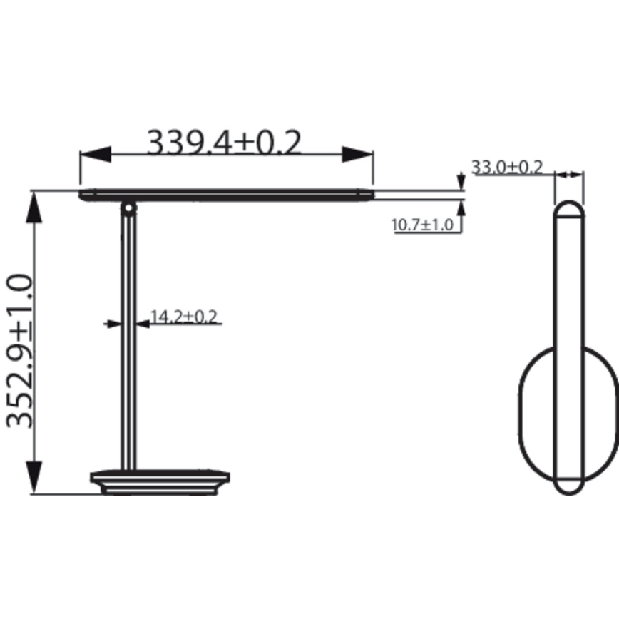 Philips - Επιτραπέζια λάμπα αφής dimming LED IVORY LED/5W/5V 3000 mAh 2700/3600/5000K CRI 90