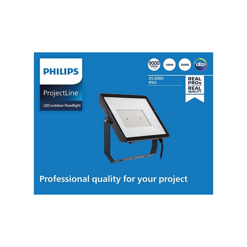 Philips - Προβολέας LED εξωτερικού χώρου PROJECTLINE LED/100W/230V IP65 3000K