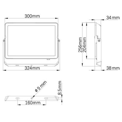 Philips - Προβολέας LED εξωτερικού χώρου PROJECTLINE LED/100W/230V IP65 3000K