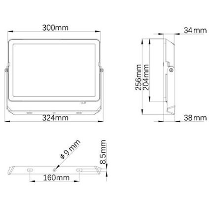 Philips - Προβολέας LED εξωτερικού χώρου PROJECTLINE LED/100W/230V IP65 4000K