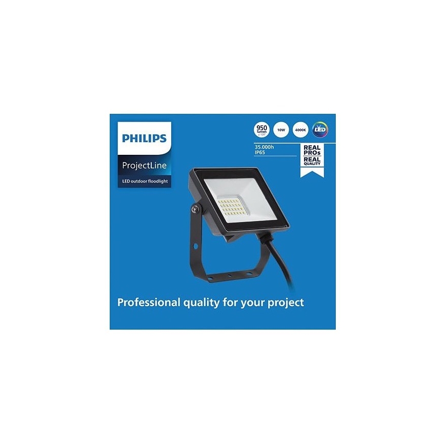 Philips - Προβολέας LED εξωτερικού χώρου PROJECTLINE LED/10W/230V IP65 4000K