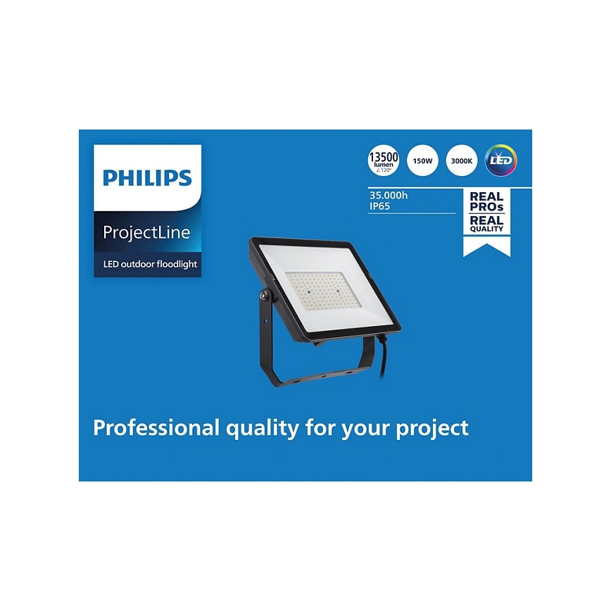 Philips - Προβολέας LED εξωτερικού χώρου PROJECTLINE LED/150W/230V IP65 3000K
