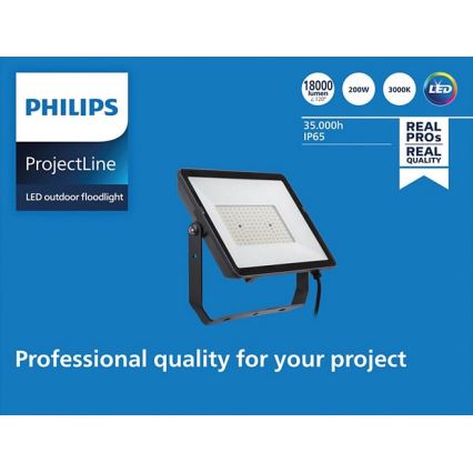 Philips - Προβολέας LED εξωτερικού χώρου PROJECTLINE LED/200W/230V IP65 3000K