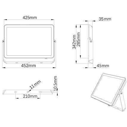 Philips - Προβολέας LED εξωτερικού χώρου PROJECTLINE LED/200W/230V IP65 3000K