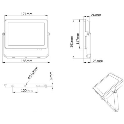 Philips - Προβολέας LED εξωτερικού χώρου PROJECTLINE LED/30W/230V IP65 3000K