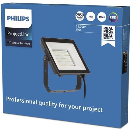 Philips - Προβολέας LED εξωτερικού χώρου PROJECTLINE LED/30W/230V IP65 4000K