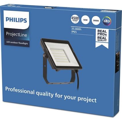 Philips - Προβολέας LED εξωτερικού χώρου PROJECTLINE LED/50W/230V IP65 3000K