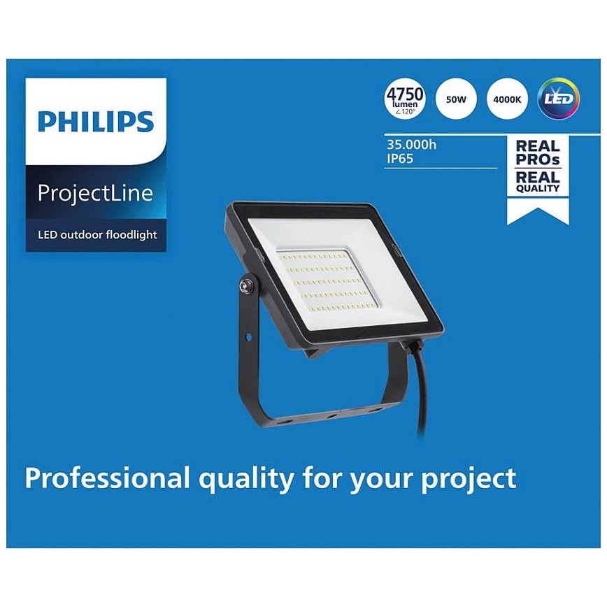 Philips - Προβολέας LED εξωτερικού χώρου PROJECTLINE LED/50W/230V IP65 4000K