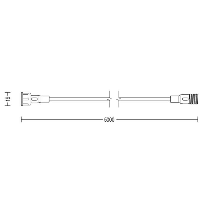 Philips - Προέκταση καλωδίου εξωτερικού χώρου 5m IP67