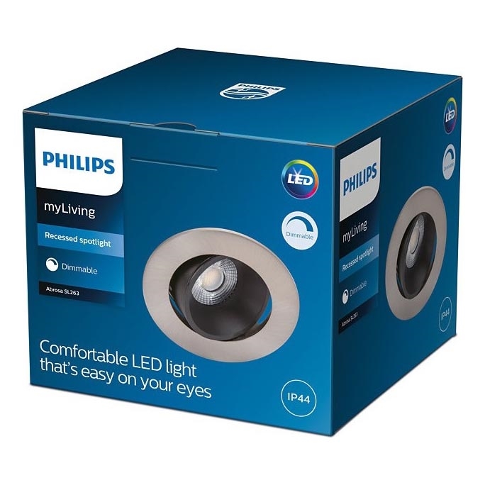 Philips - Ρυθμιζόμενο LED φωτιστικό μπάνιου ABROSA 1xLED/9W/230V IP44
