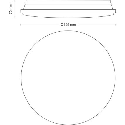 Philips - Ρυθμιζόμενο LED φωτιστικό οροφής LED/24W/230V 2700-6500K με τηλεχειριστήριο