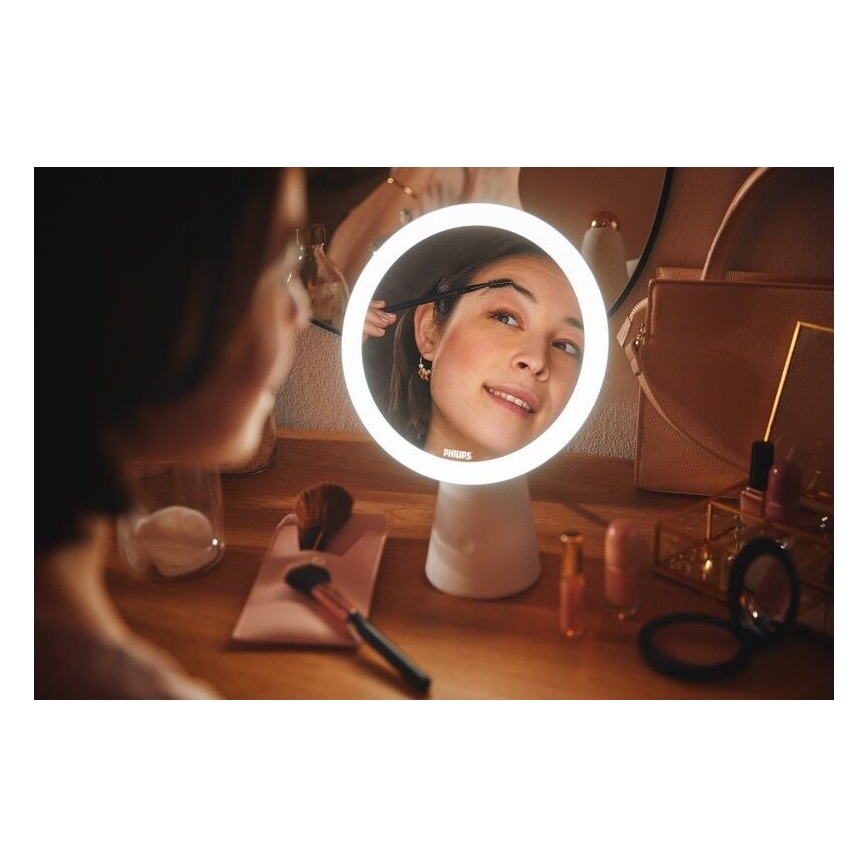 Philips - Ρυθμιζόμενο καλλυντικό καθρέφτη με LED φωτισμό MIRROR LED/4,5W/5V
