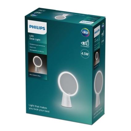 Philips - Ρυθμιζόμενο καλλυντικό καθρέφτη με LED φωτισμό MIRROR LED/4,5W/5V
