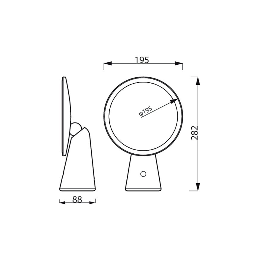 Philips - Ρυθμιζόμενο καλλυντικό καθρέφτη με LED φωτισμό MIRROR LED/4,5W/5V