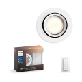 Philips - Ρυθμιζόμενο φωτιστικό LED Hue MILLISKIN 1xGU10/5,5W/230V με τηλεχειριστήριο