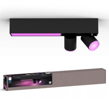 Philips - Ρυθμιζόμενο φωτιστικό σημείου LED RGBW Hue CENTRIS 2xGU10/4,2W/230V + LED/11W 2000-6500K