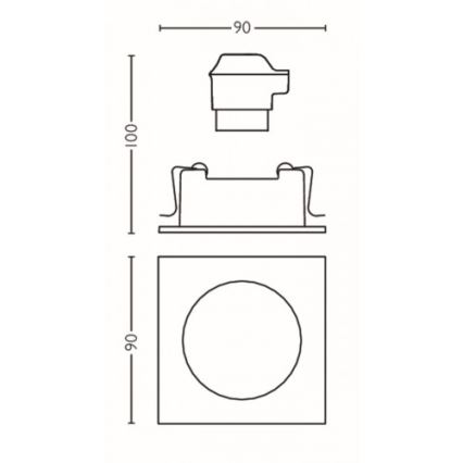 Philips 50393/31/P0 - ΣET 3x LED Dimmable χωνευτά φωτιστικά SHELLBARK Warm Glow 1xLED/4,5W/230V 2200-2700K