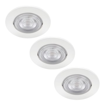 Philips - ΣET 3x Φωτιστικά οροφής LED LED/4.5W/230V 2,700K