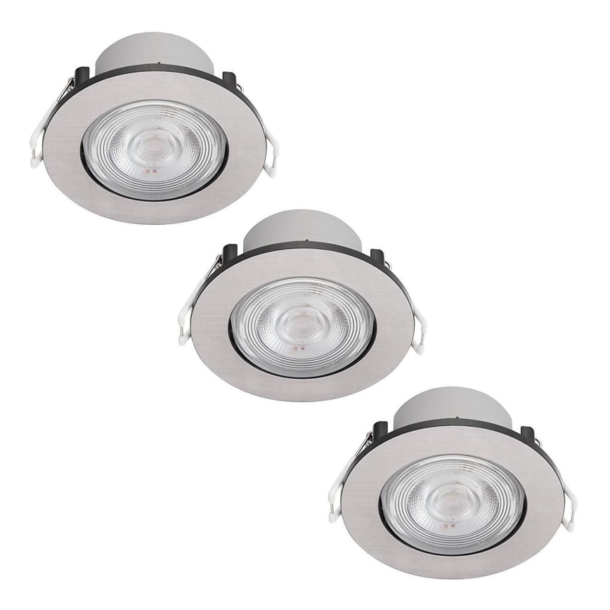 Philips - ΣET 3x Χωνευτά φωτιστικά LED LED/4.5W/230V 2,700K