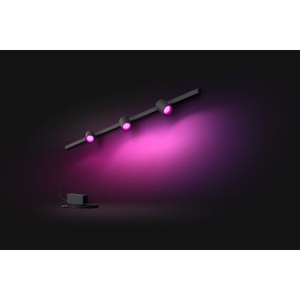 Philips - ΣET 3xLED RGB Dimmable φωτιστικά ράγας Hue PERIFO LED RGB/15,6W/230V 2000-6500K