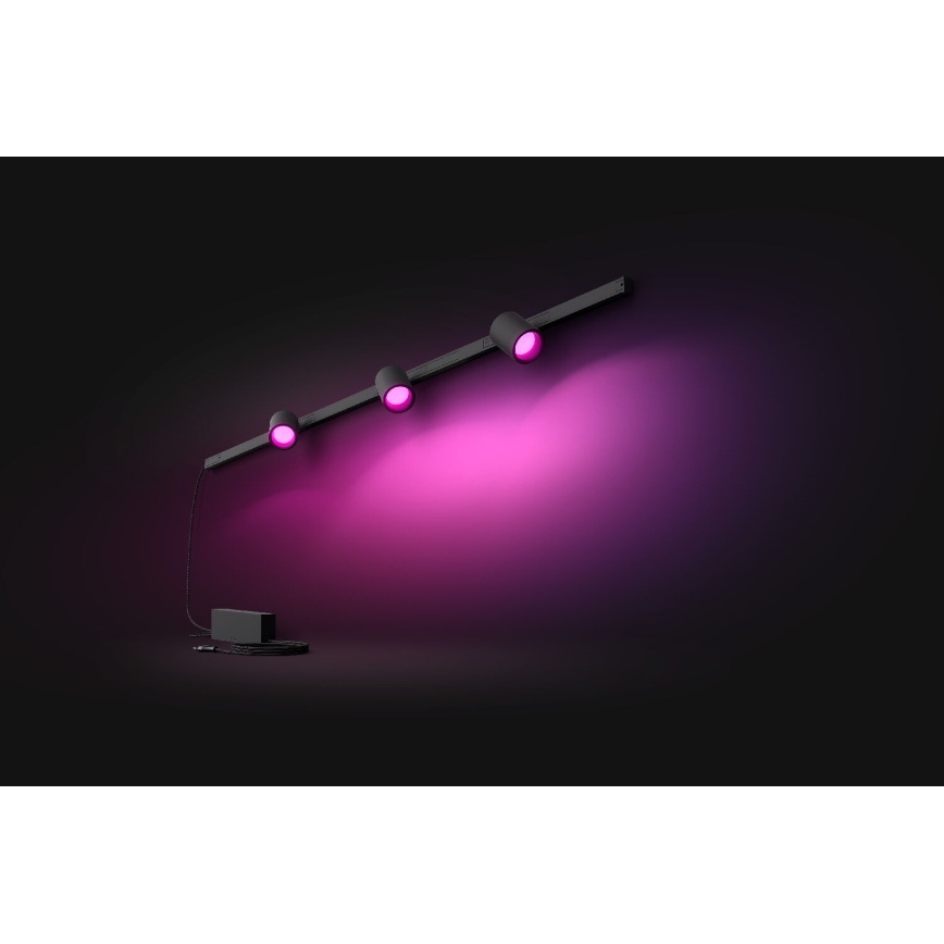 Philips - ΣET 3xLED RGB Dimmable φωτιστικά ράγας Hue PERIFO LED RGB/15,6W/230V 2000-6500K