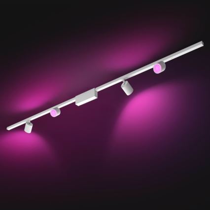 Philips  - ΣET 4xLED RGB Dimmable φωτιστικά ράγας Hue PERIFO LED RGB/20,8W/230V 2000-6500K