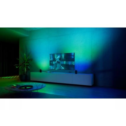 Philips - Σετ 2 τεμ. RGBW LED ρυθμιζόμενοι προβολείς Hue PLAY LED/20W/230V 2000–6500K μαύρο