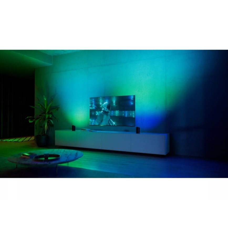 Philips - Σετ 2 τεμ. RGBW LED ρυθμιζόμενοι προβολείς Hue PLAY LED/20W/230V 2000–6500K μαύρο