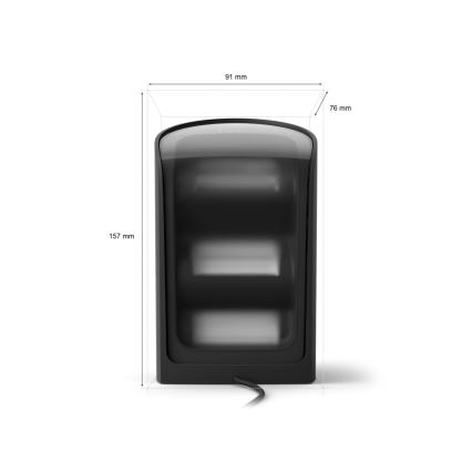 Philips - Σετ 2 τεμ. RGBW LED ρυθμιζόμενοι προβολείς Hue PLAY LED/20W/230V 2000–6500K μαύρο