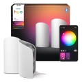 Philips - Σετ 2x LED RGBW ρυθμιζόμενα προβολικά φωτιστικά Hue PLAY LED/20W/230V 2000–6500K λευκό