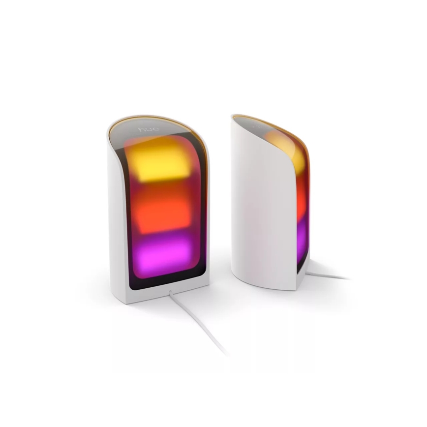 Philips - Σετ 2x LED RGBW ρυθμιζόμενα προβολικά φωτιστικά Hue PLAY LED/20W/230V 2000–6500K λευκό