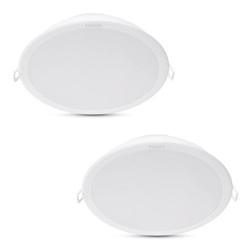 Philips - ΣΕΤ 2x Χωνευτό Φωτιστικό LED MESON LED/23,5W/230V 4000K