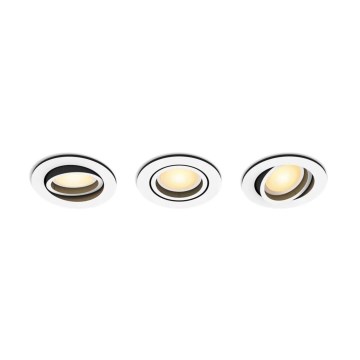 Philips - ΣΕΤ 3x LED Dimmable χωνευτό φωτιστικό Hue MILLISKIN 1xGU10/4,2W/230 2200-6500K