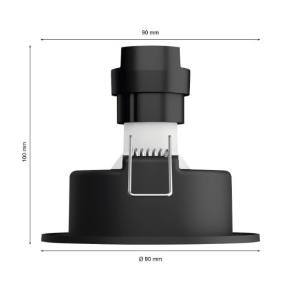 Philips - ΣΕΤ 3x LED RGB Dimmable φωτιστικά χωνευτά Hue CENTURA 1xGU10/5,7W/230V 2000-6500K