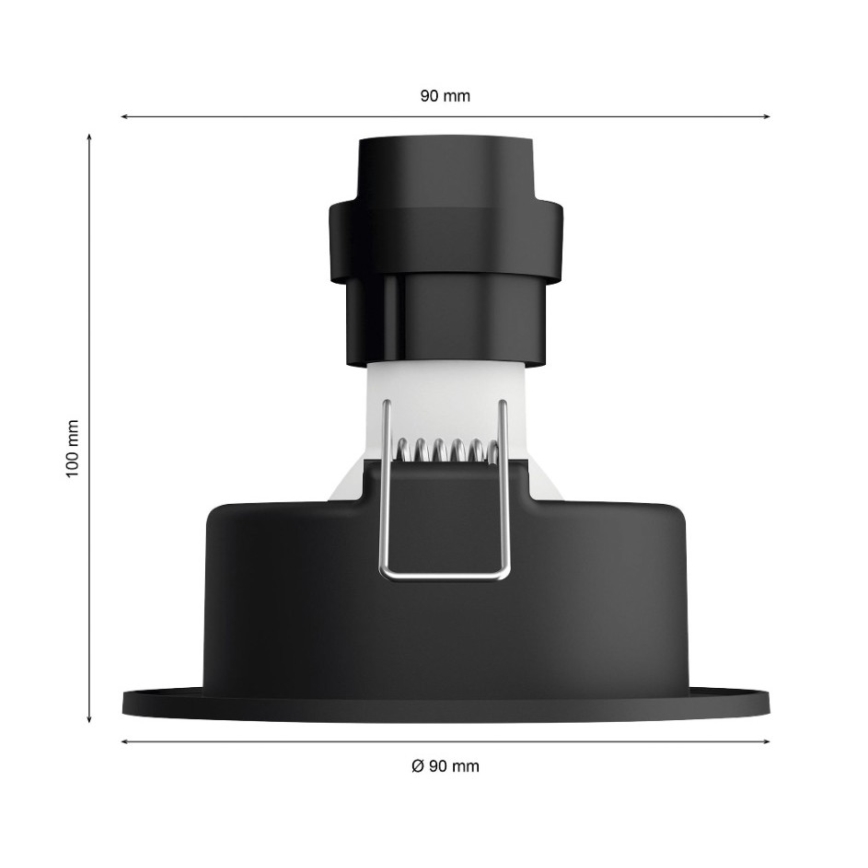 Philips - ΣΕΤ 3x LED RGB Dimmable φωτιστικά χωνευτά Hue CENTURA 1xGU10/5,7W/230V 2000-6500K