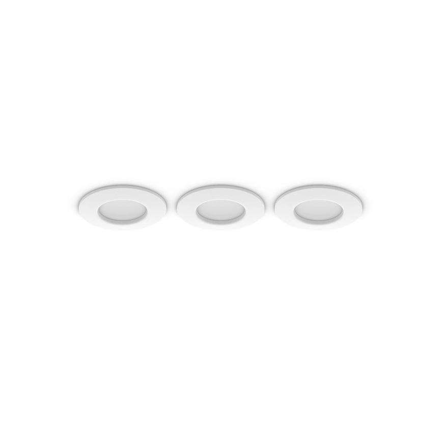 Philips - ΣΕΤ 3x LED RGBW Χωνευτό φωτιστικό οροφής μπάνιου dimmimg Hue SLIM LED/8,3W/230V IP44 2000-6500K