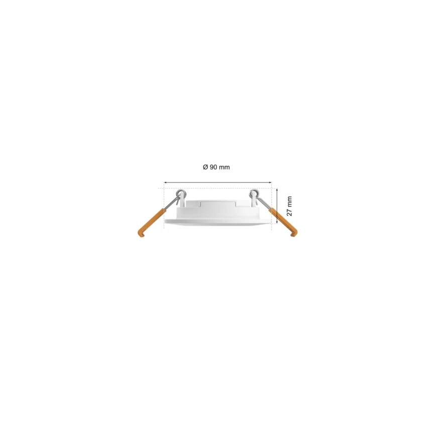 Philips - ΣΕΤ 3x LED RGBW Χωνευτό φωτιστικό οροφής μπάνιου dimmimg Hue SLIM LED/8,3W/230V IP44 2000-6500K