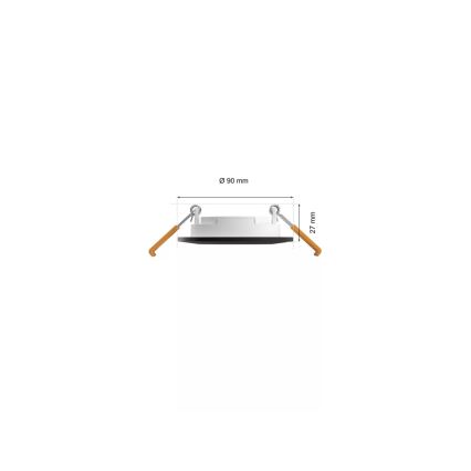 Philips - ΣΕΤ 3x LED RGBW Χωνευτό φωτιστικό οροφής μπάνιου dimmimg Hue SLIM LED/8,3W/230V IP44 2000-6500K